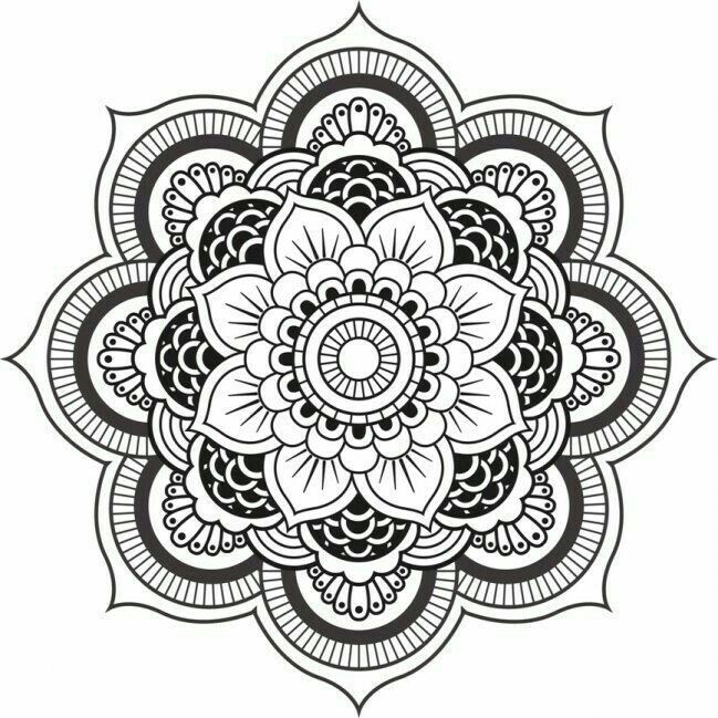 649x649 Mandala Tipografia, Dibujos Mandala And Mandalas