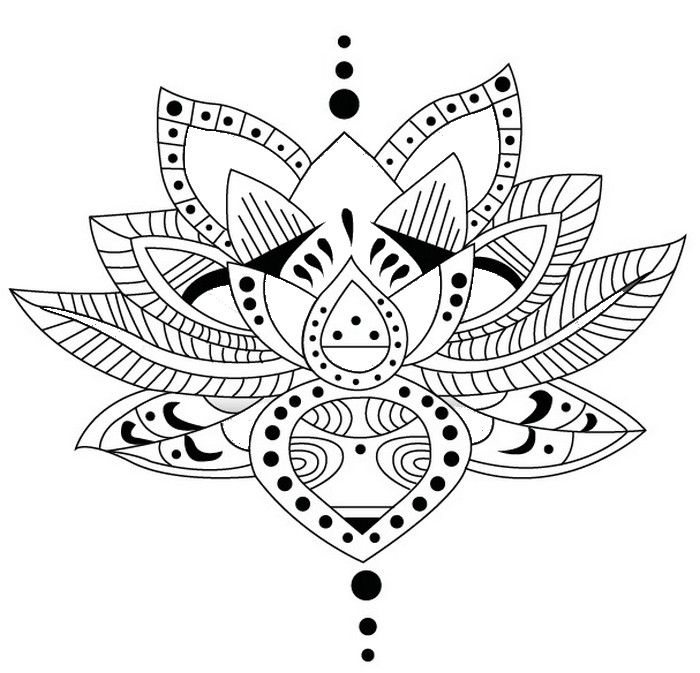 700x673 Lotus Desenho Maori