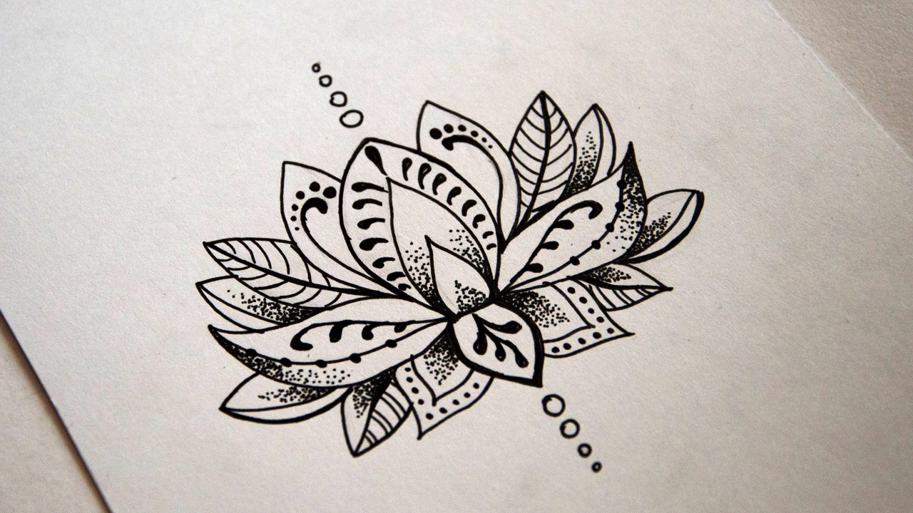 1280x720 Simple Lotus Mandala