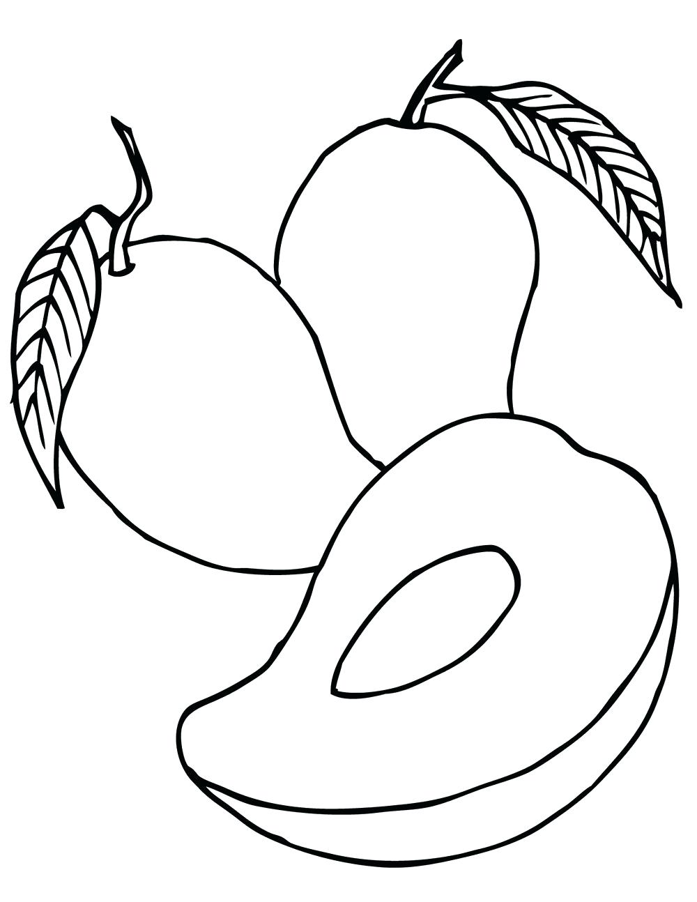 1000x1294 Sweet Mangoes Fruits Mango Coloring Pages Mango Coloring Pages