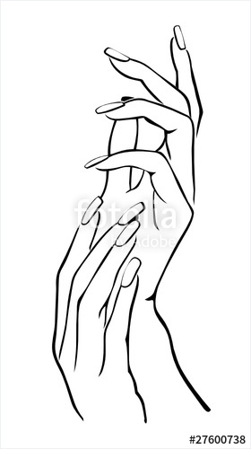 280x500 Hands With A Manicure Stock Image And Royalty Free Vector Files