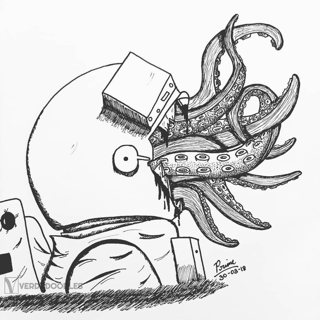 1080x1080 Random Doodle 10 One Small Step A Man, One Giant Leap