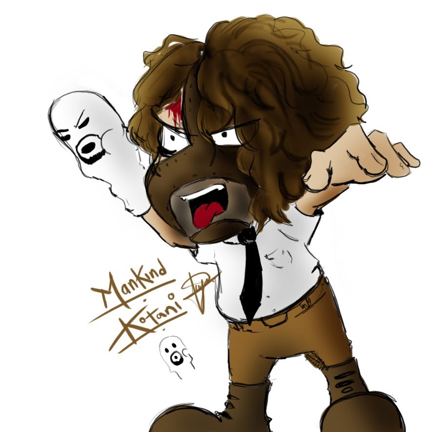 886x886 Speed Drawing Mankind Wwe