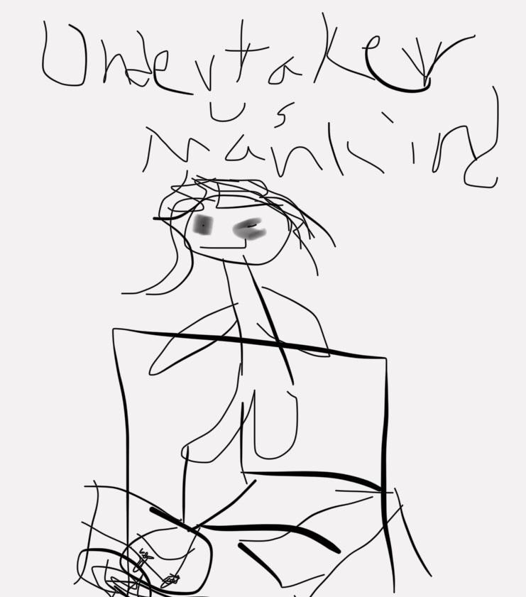 741x841 Decided To Draw A Picture From 1998 When Undertaker Threw Mankind