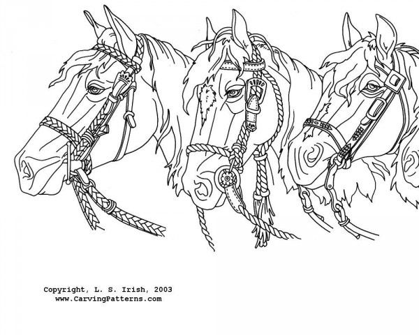 600x480 Wood Burning Patterns Free Western Horses Mantel Pattern Package