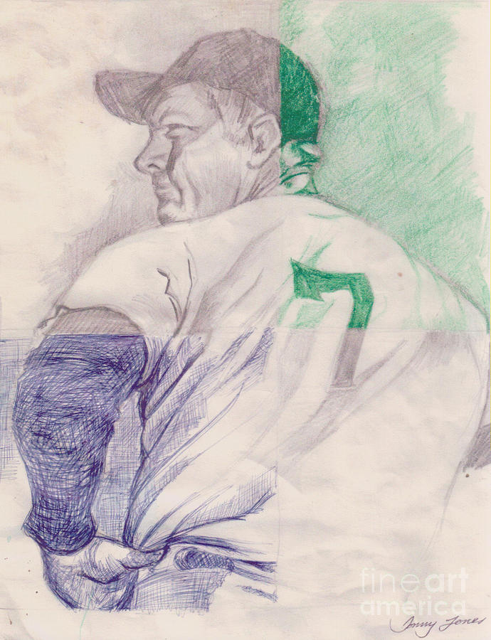 690x900 The Mantle Drawing By Donald Jones