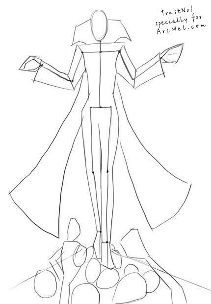 430x621 How To Draw The Devil Step By Step