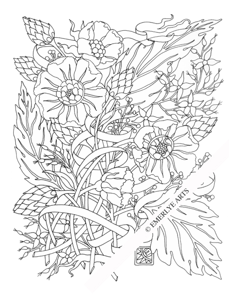 468x600 Cynthia Emerlye, Vermont Artist And Life Coach Windy Day Flowers