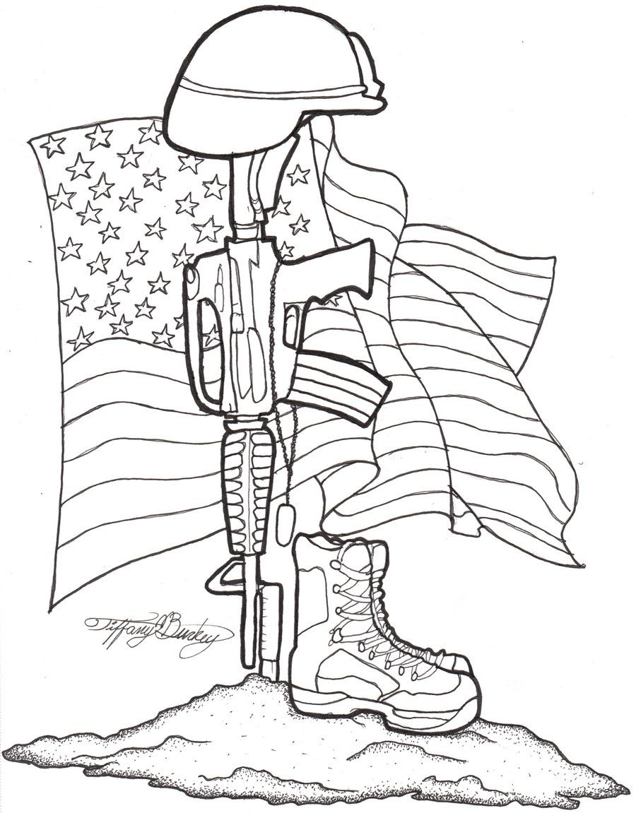 900x1151 Soldier Memorial Drawing Sugar Tattoo, Small