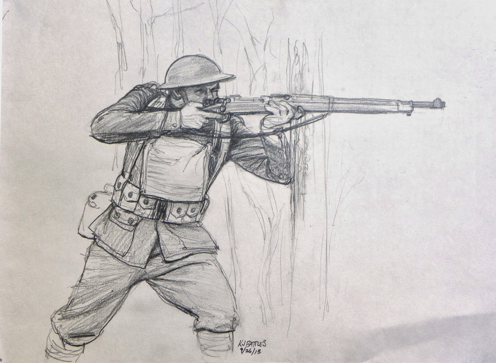 Marine Soldier Drawing at GetDrawings | Free download