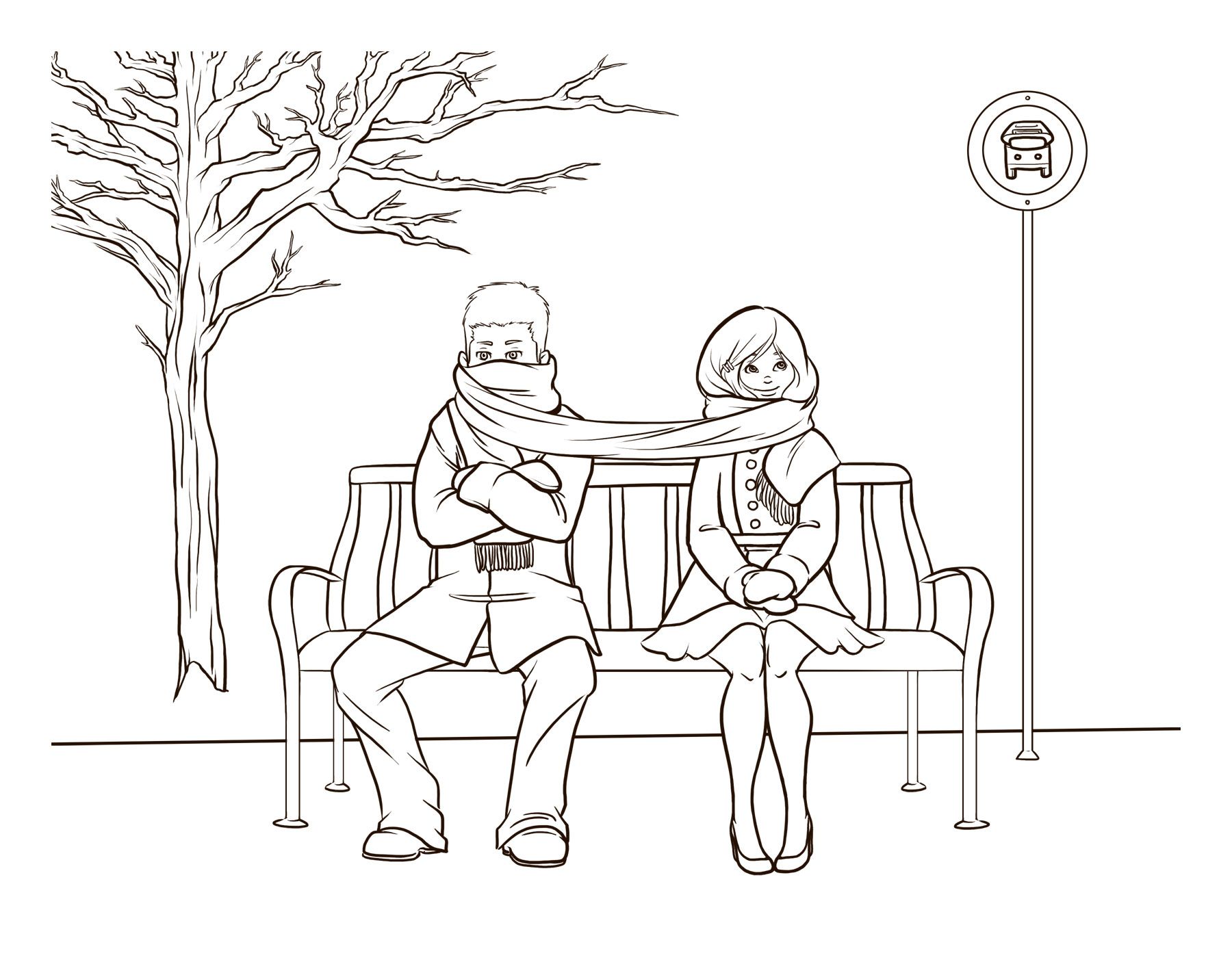 1800x1425 Married Couple Sketch