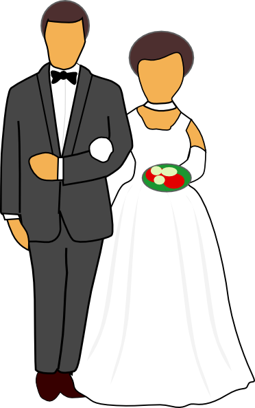 372x593 Gallery Clip Art Of Marriage Couple,