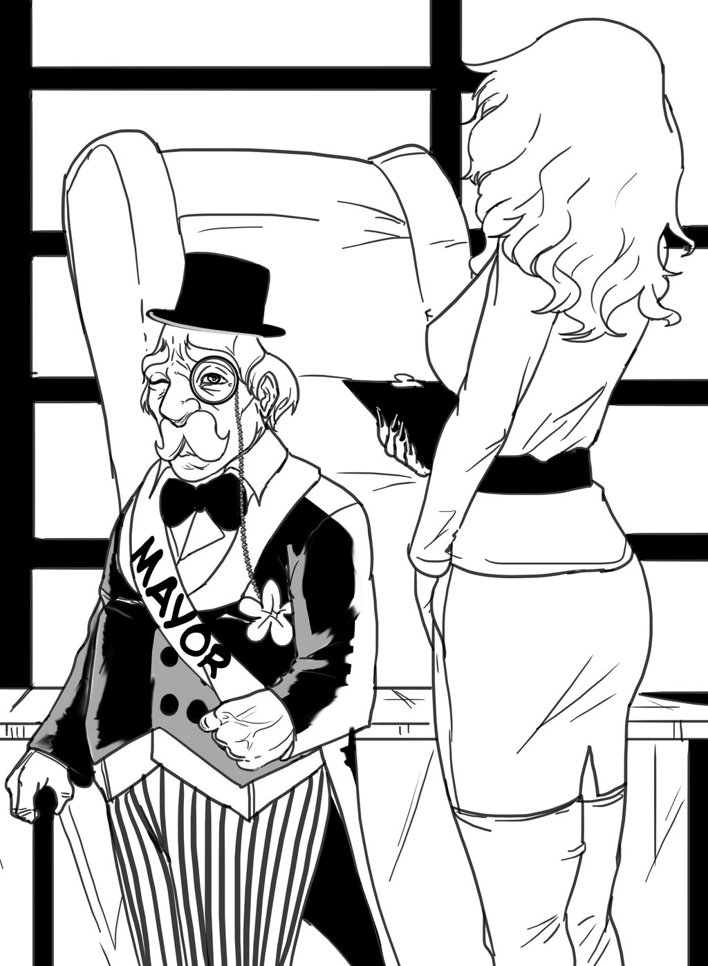 1024x1397 Mayor And Miss Bellum By Rossowinch