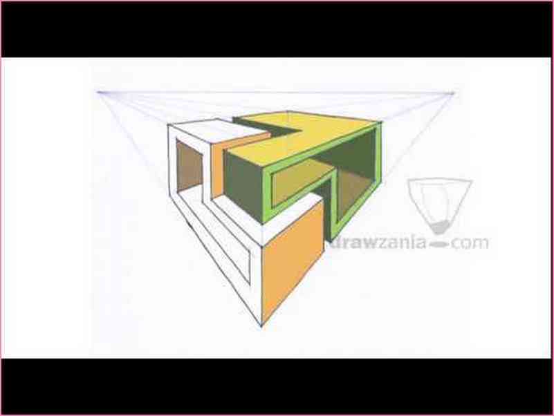801x602 Maze Drawing Based On Two Point Perspective