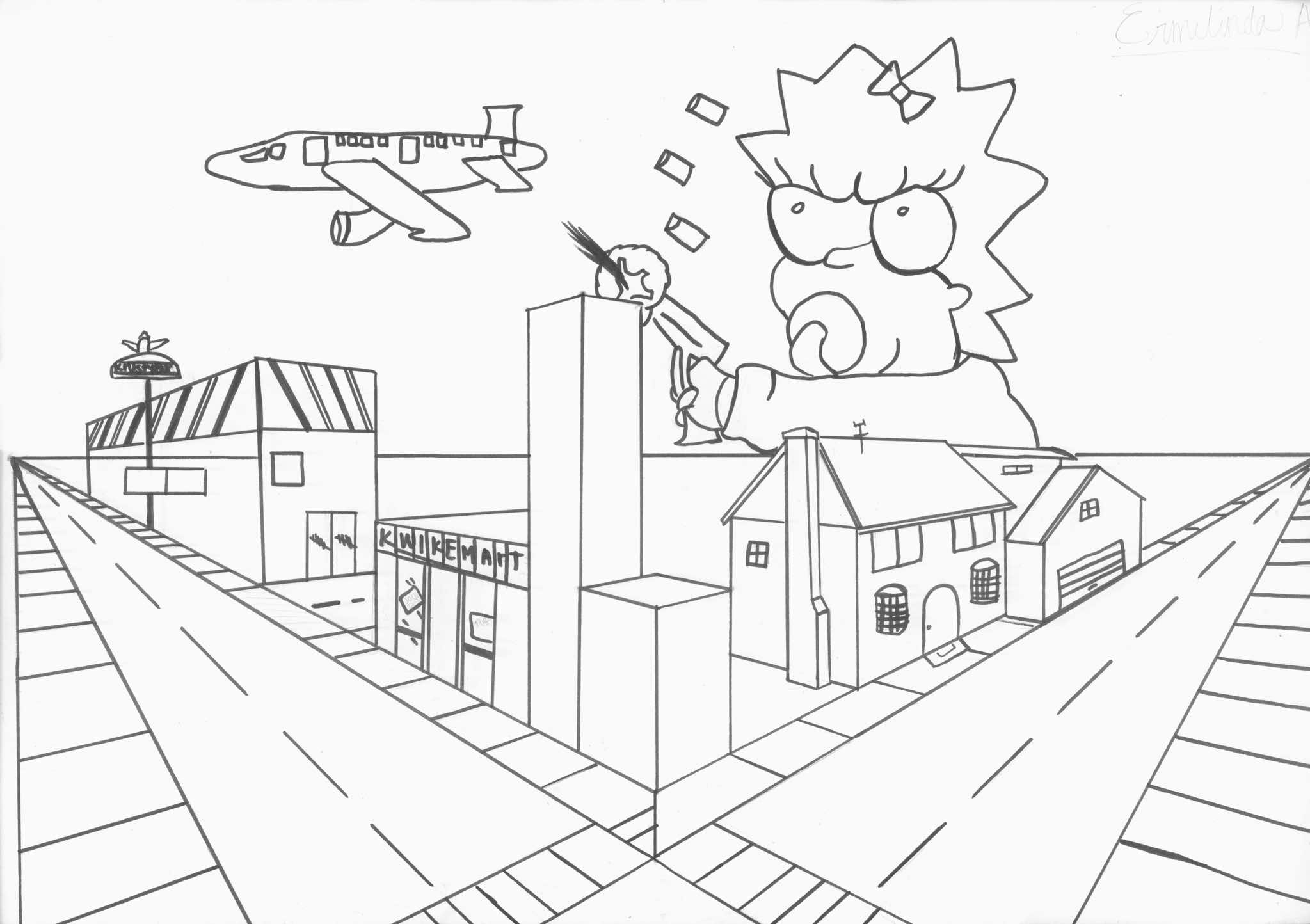 2047x1444 Collection Of What Is A Two Point Perspective Drawing High