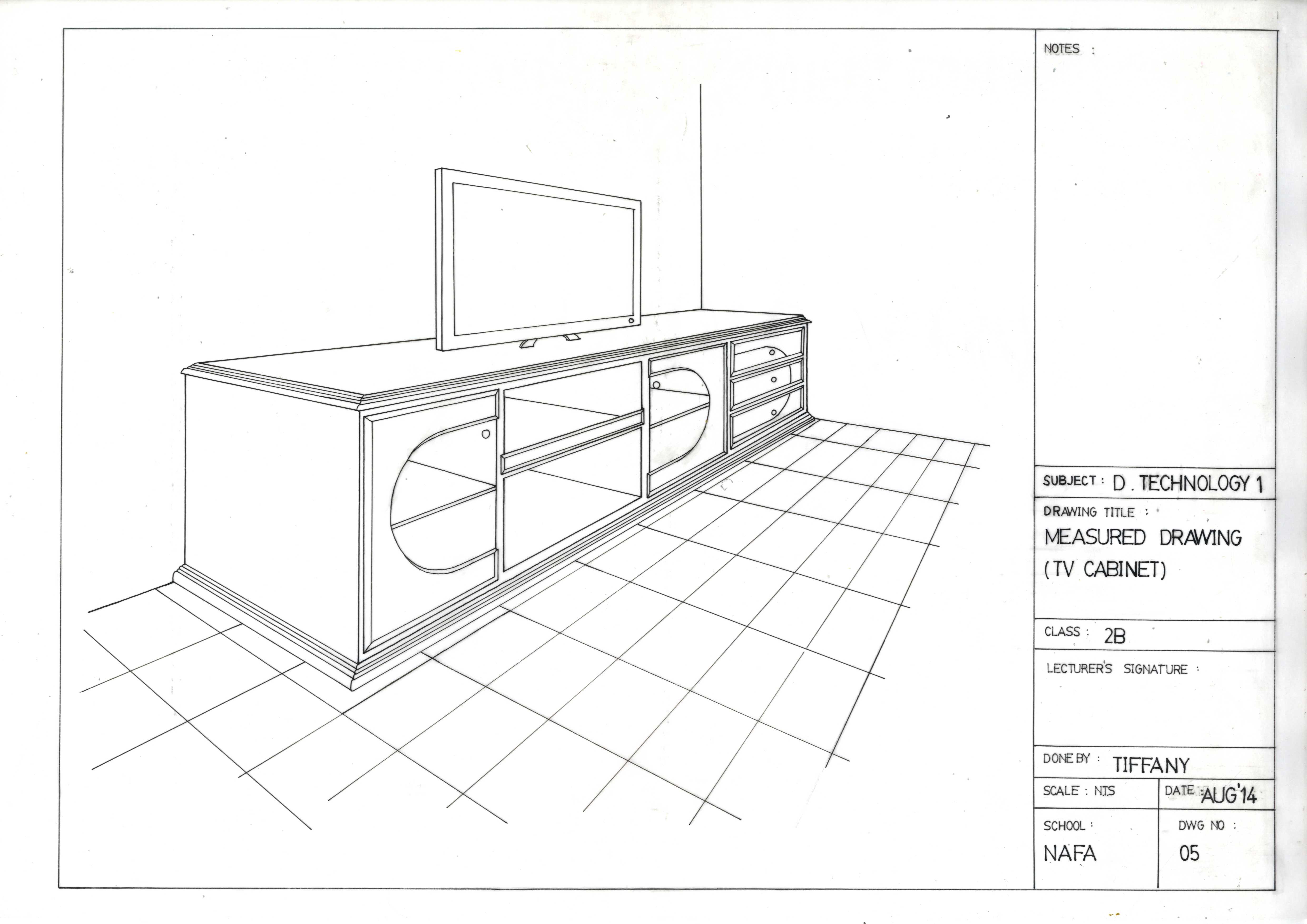 4962x3509 Tiffany Chow Portfolio Drafting (Manual Technical Drawing)