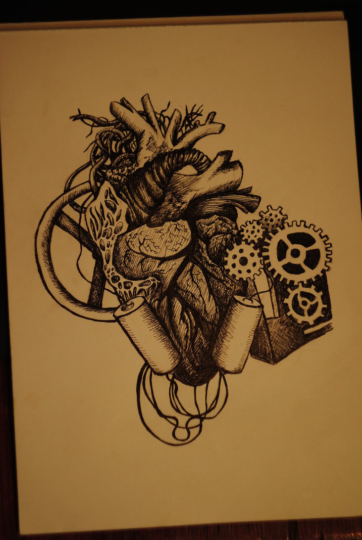 731x1092 Mechanical Heart By Mew Purr