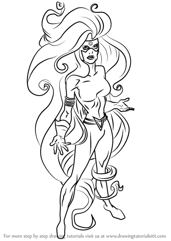 567x800 Learn How To Draw Medusa (Marvel Comics) Step By Step Drawing
