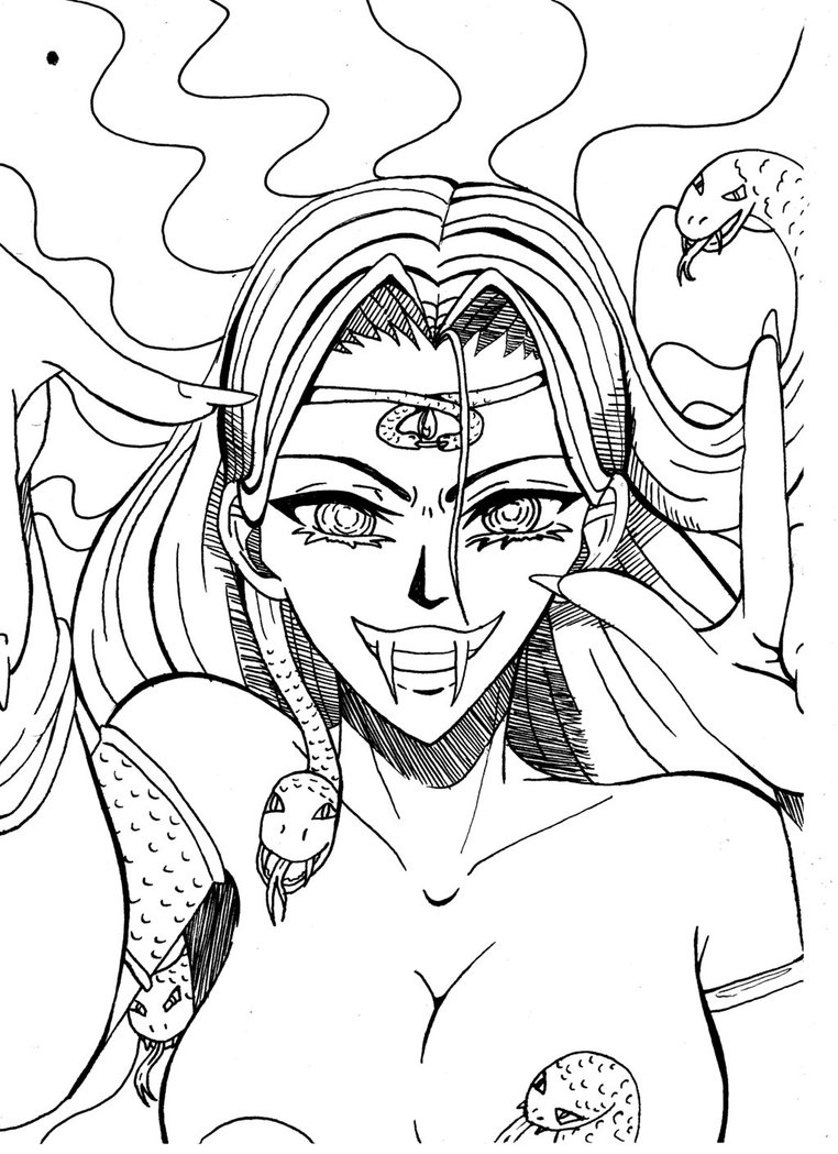 762x1049 Medusa (Lineart) By Miku Suzuki