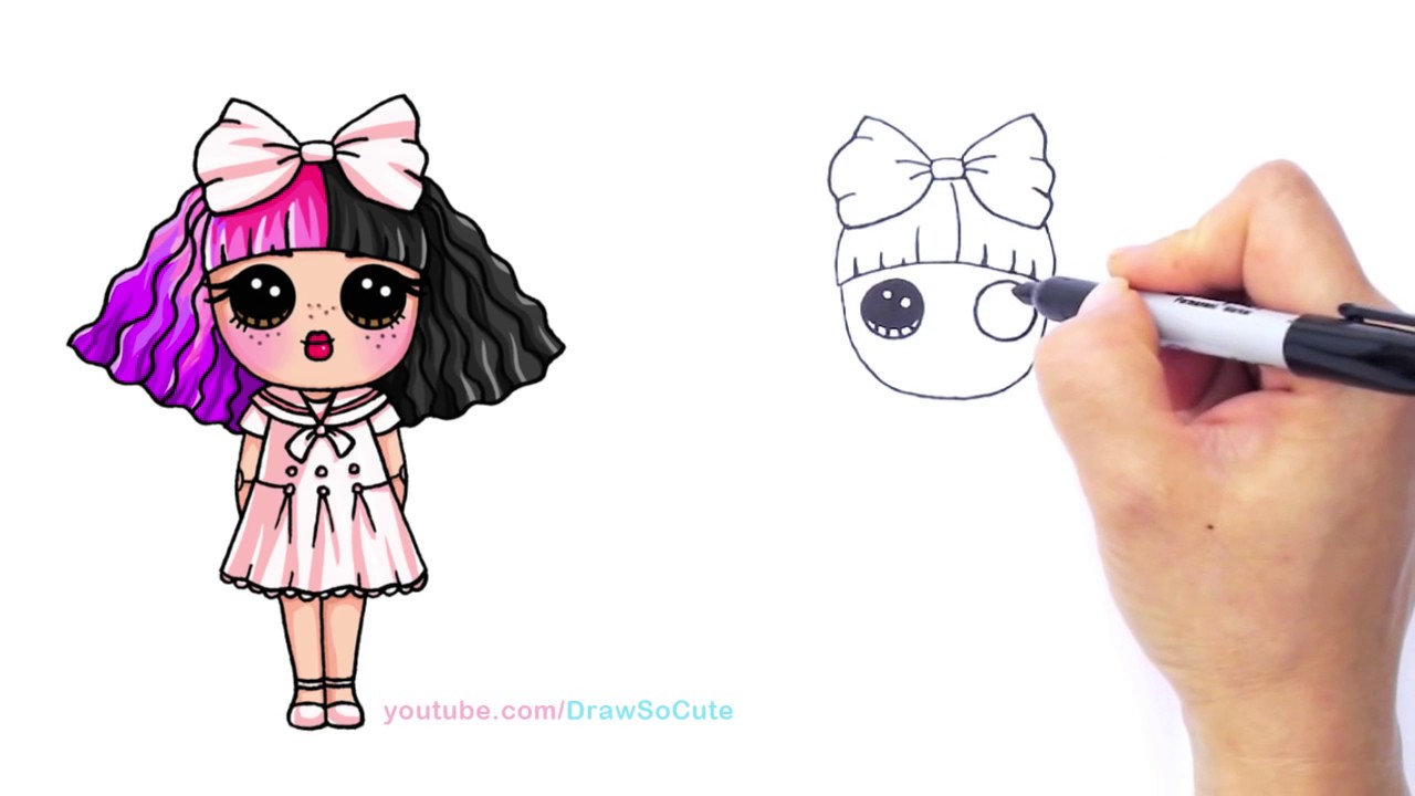 1280x720 How To Draw Melanie Martinez Step By Step Chibi