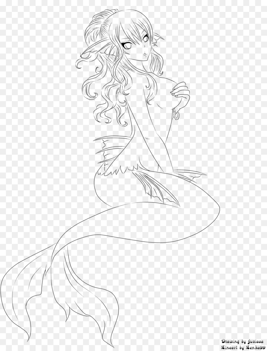 900x1180 Line Art Drawing Mermaid Sketch