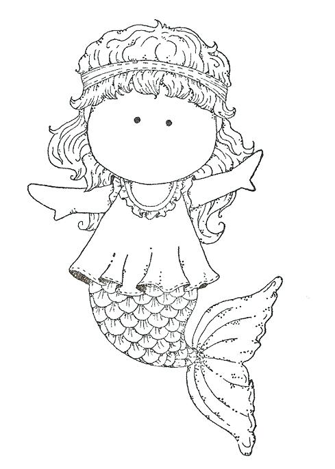 489x685 Fin Fun Mermaid Tail Coloring Pages Children Inside Page 6