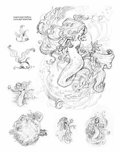 236x298 Mermaid Sketches Mermaids Mermaid Sketch, Mermaid
