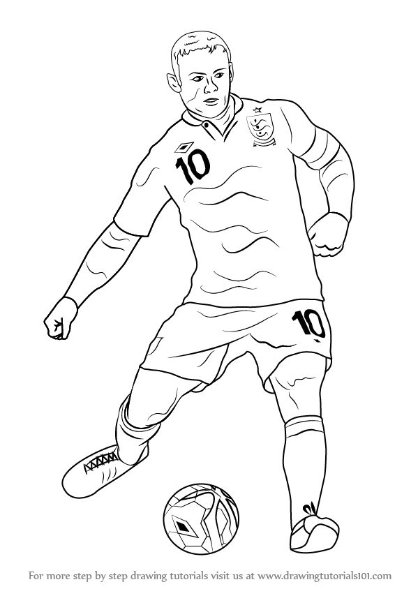 599x844 Footballers Drawing Tutorials
