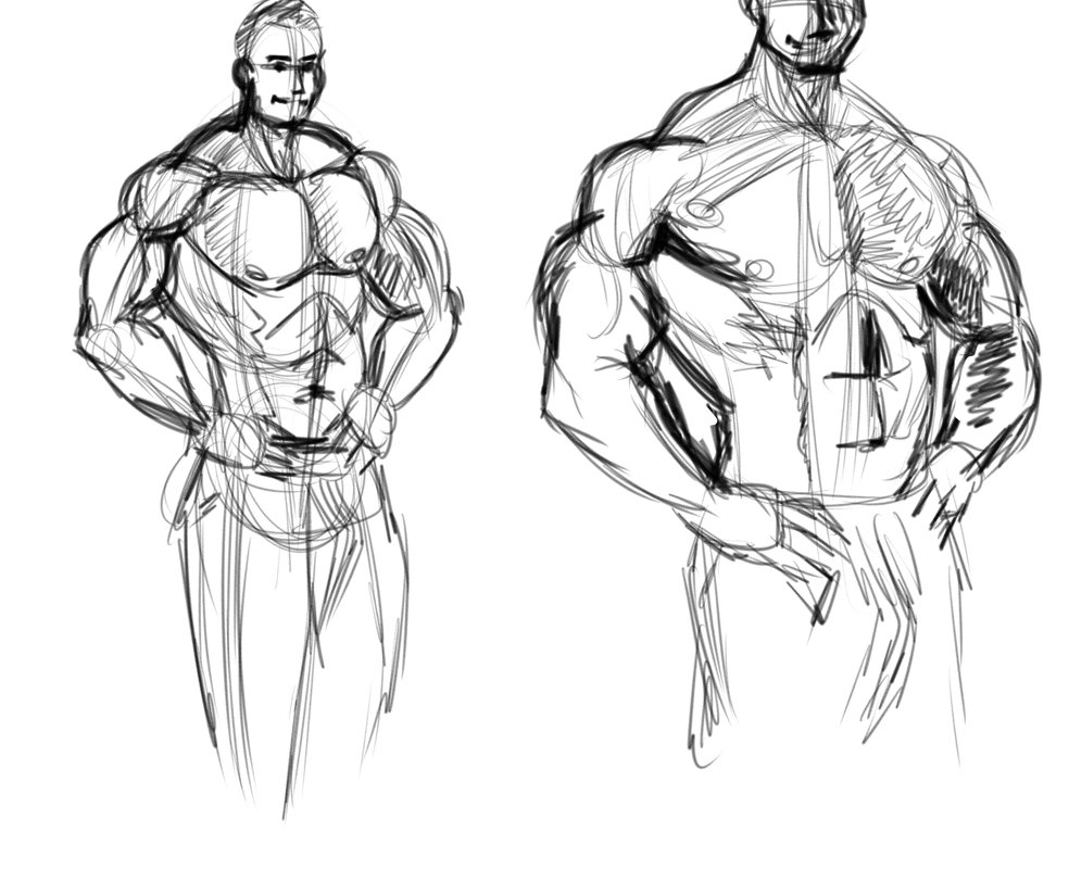 984x812 Very Messy Anatomy Study Sketch By Yoihitosensei