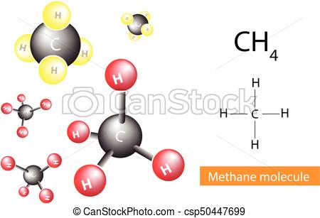 450x307 Methane Molecular Structure, Gas, Vector Eps Vectors
