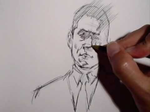 480x360 This Video Is A Demonstration Of Head Quick Sketch Drawing Using