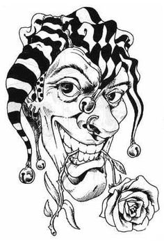 236x346 Very Scary Clowns Evil Clown Drawing By Mario Pichler