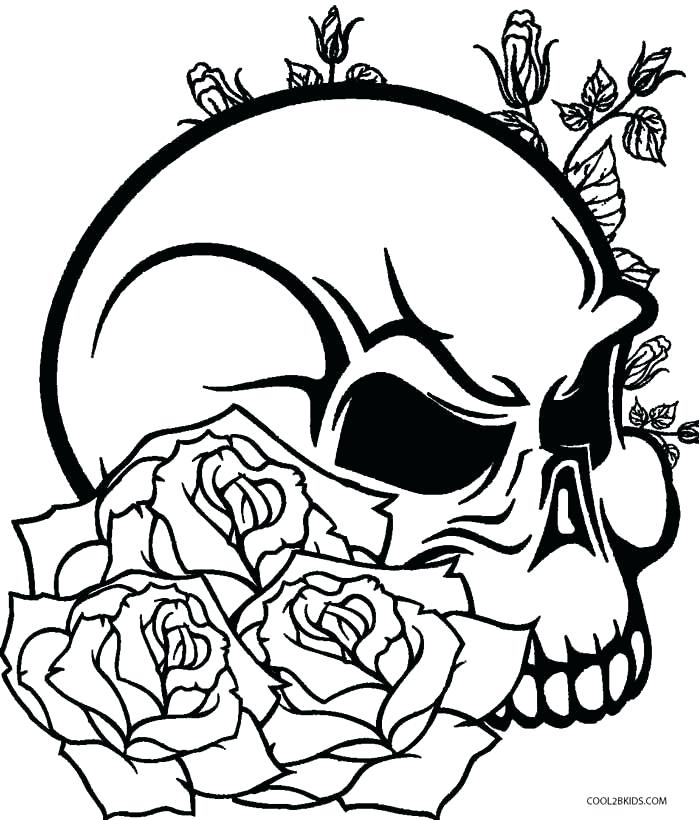 699x820 Simple Sugar Skull Coloring Pages Printable Coloring Sugar Skull