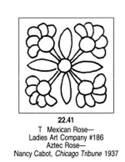 432x559 Cloud Of Quilt Patterns Mexican Rose