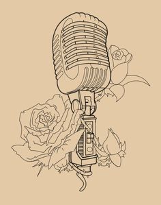236x299 Music Notes And Microphone Tattoo Design By Akadrowzy Tatts