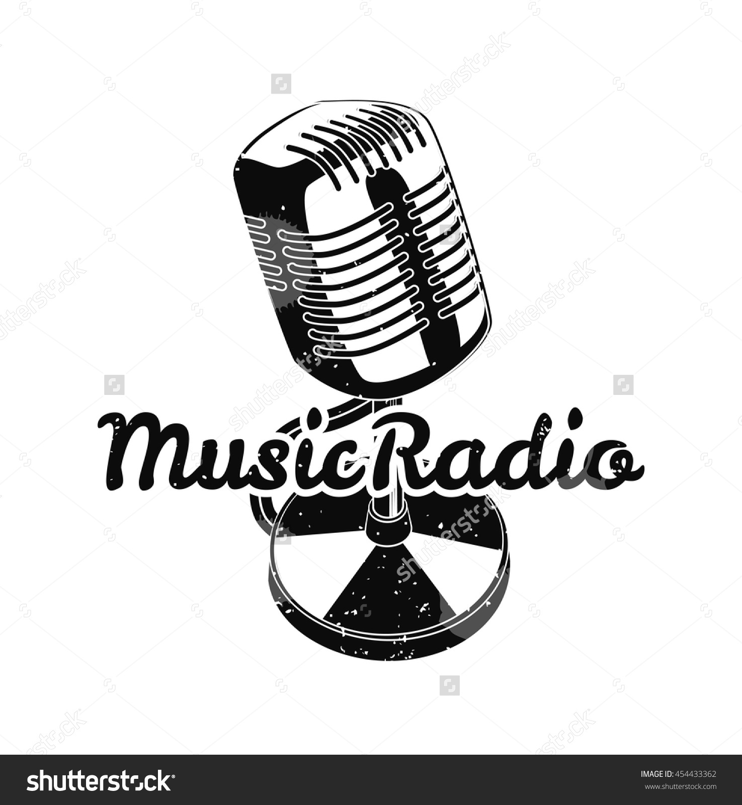 1475x1600 Drawn Music Retro Microphone