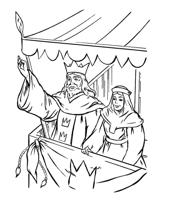 600x734 Kings Greeting People In Middle Ages Coloring Page Color Luna