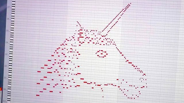 640x359 Midi Drawing Song Made From Image Of A Unicorn Booooooom