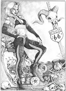 220x300 Dawn At Midnight Drawing By Derek Hayes