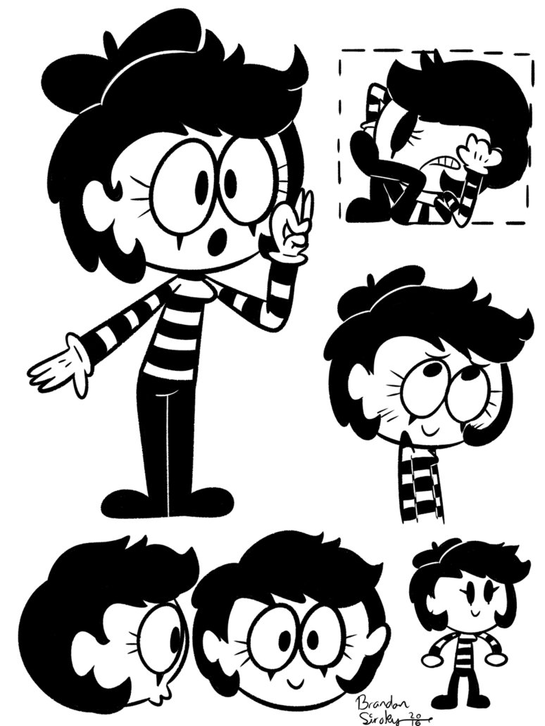 774x1032 Mime Girl By Rachetcartoons