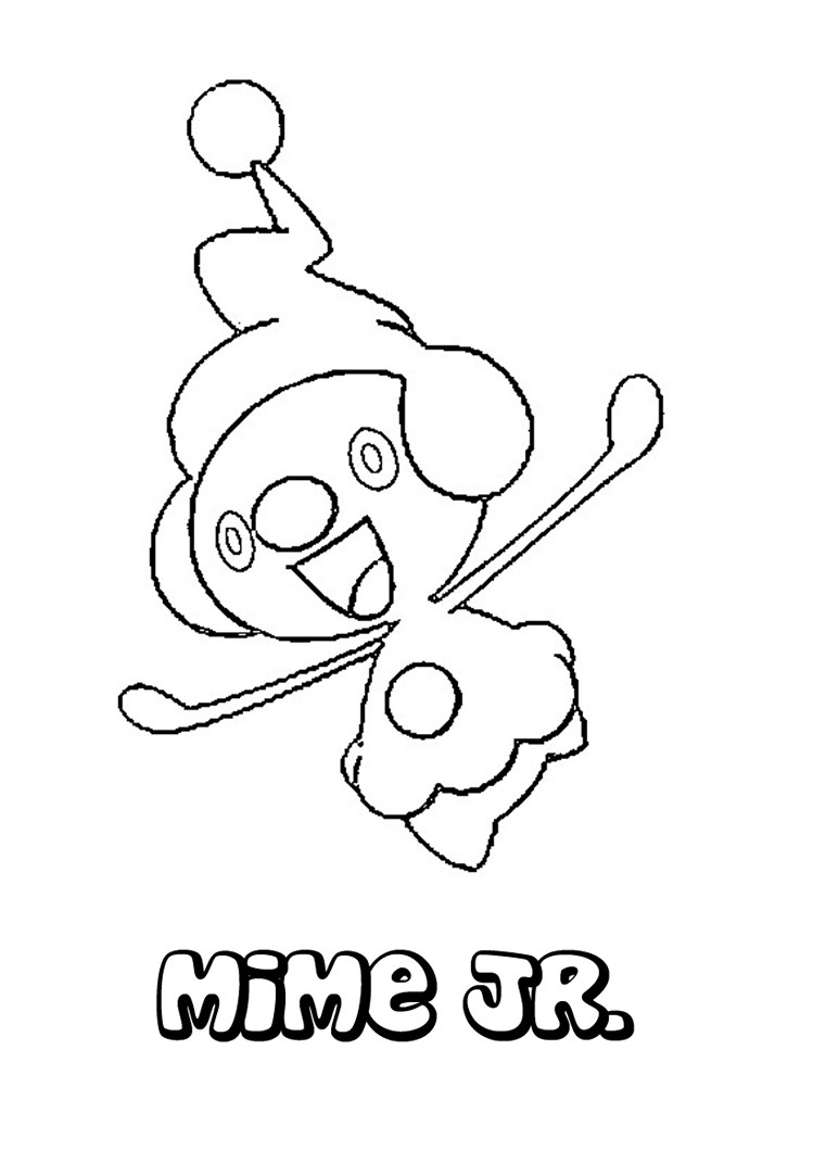 749x1060 Mime Jr Coloring Pages