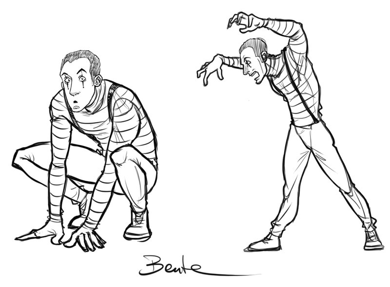 800x589 Mime Sketch By Bentelicious