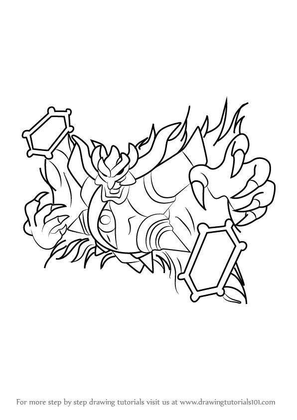 596x843 Learn How To Draw Dark Mind From Kirby (Kirby) Step By Step