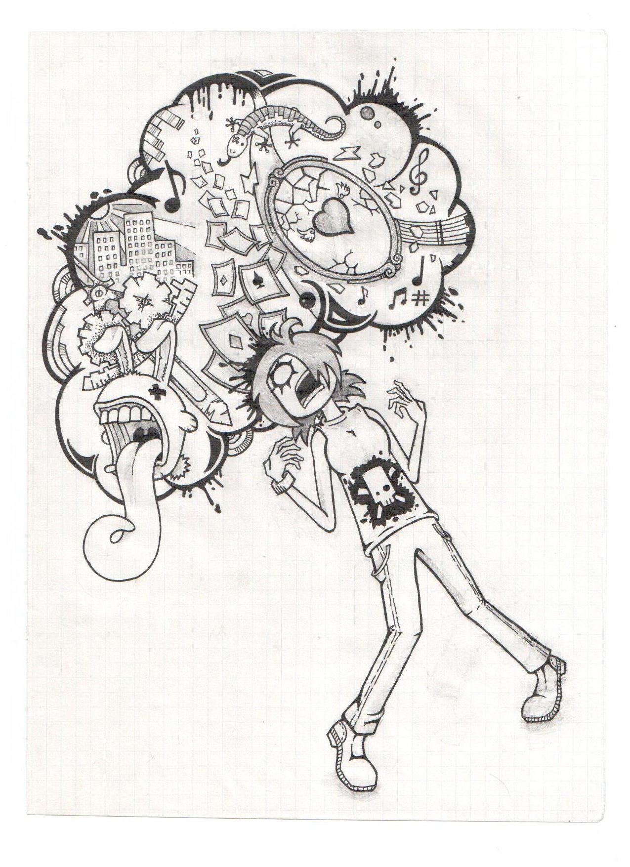 1275x1755 Collection Of Mind Explosion Drawing High Quality, Free