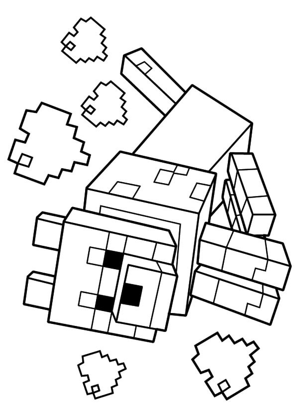 595x842 Minecraft Wolf Coloring Pages Minecraft Coloring Pages Wolf