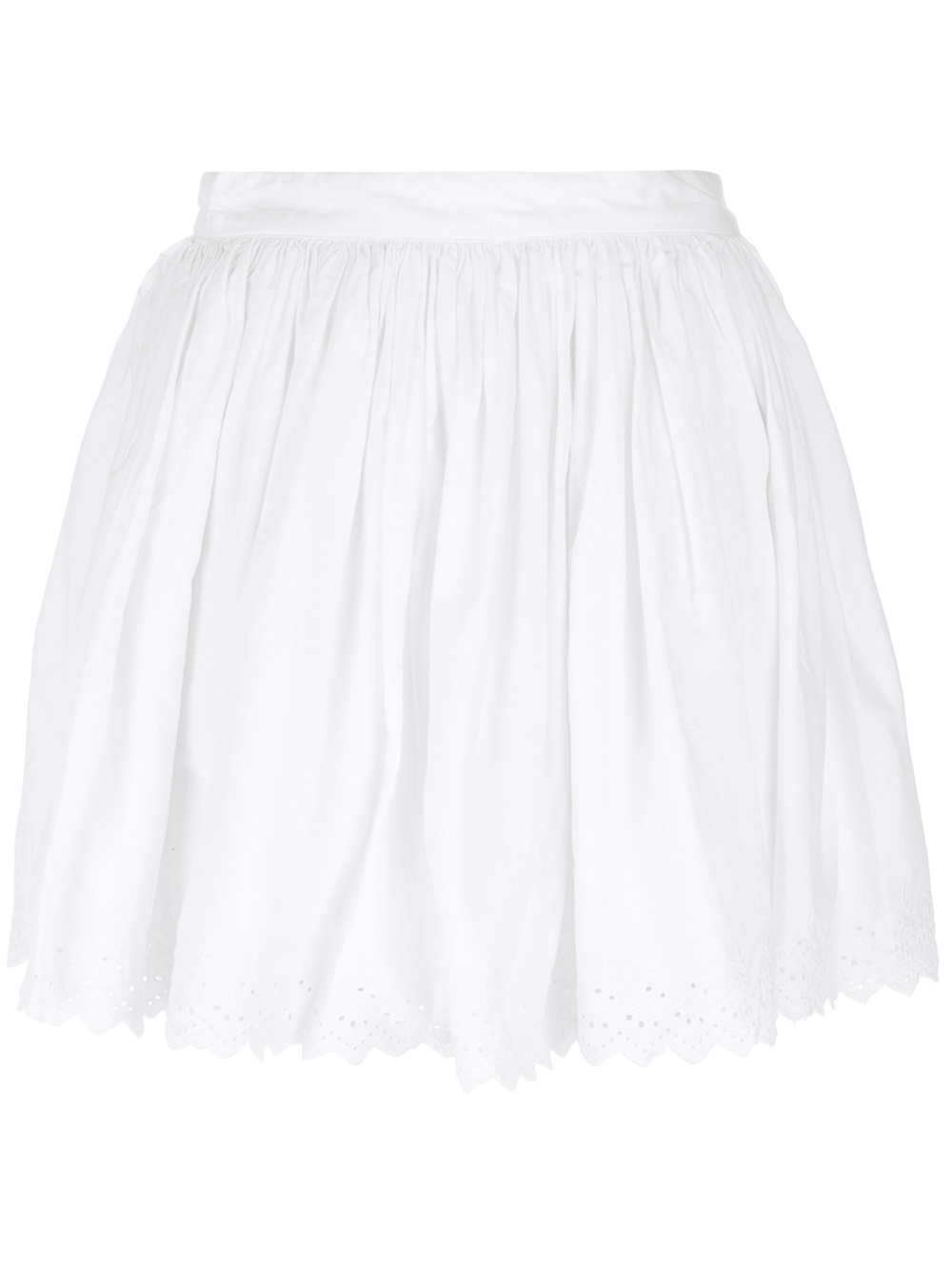 1000x1334 Ralph Lauren Embroidered Eyelet Mini Skirt In White