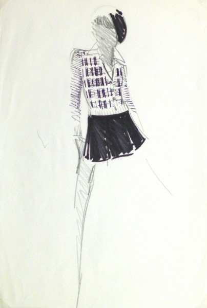 404x600 Rt Ink Amp Pencil Fashion Sketch