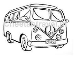 236x183 Volkswagen Line Drawing Vw Bus Drawing Rubber Stamp Um Rubber