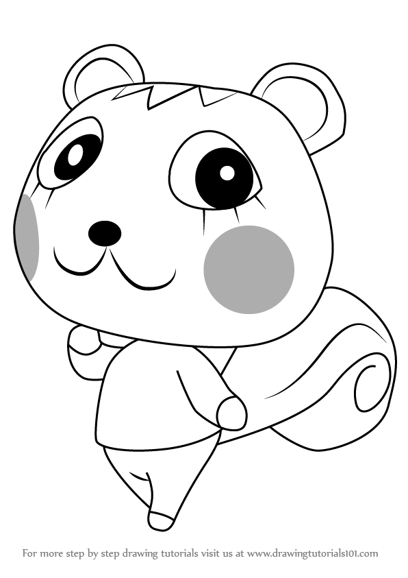 596x843 Learn How To Draw Mint From Animal Crossing (Animal Jam) Step By