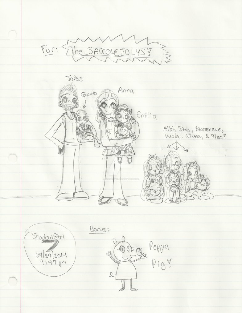 785x1017 Drawing Of The Sacconejolys! By Shadowgirl7